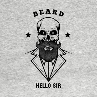 EPIC Beard Hello SIR Design T-Shirt